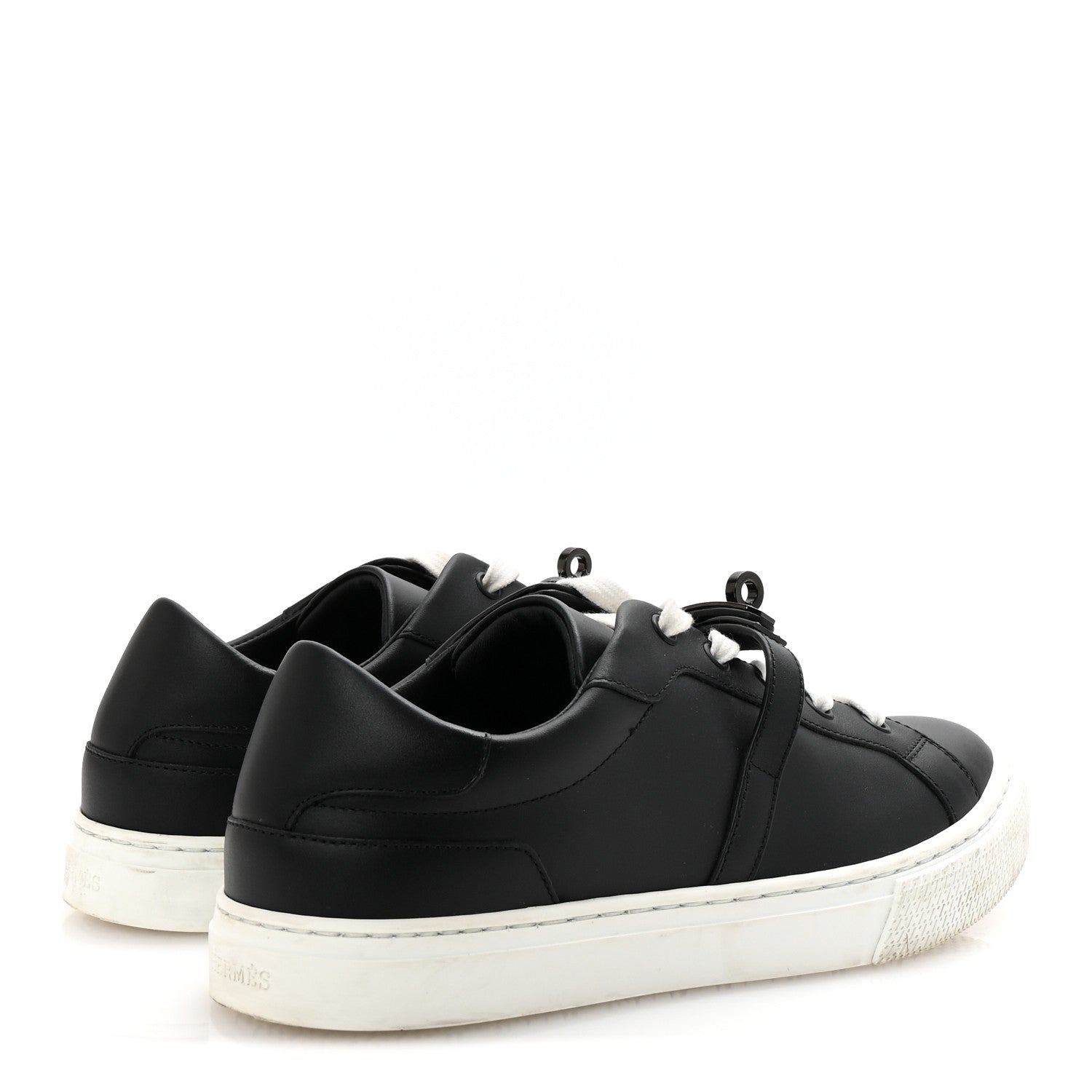 Hermes Calfskin Day Sneakers 38 Black 5 of 10