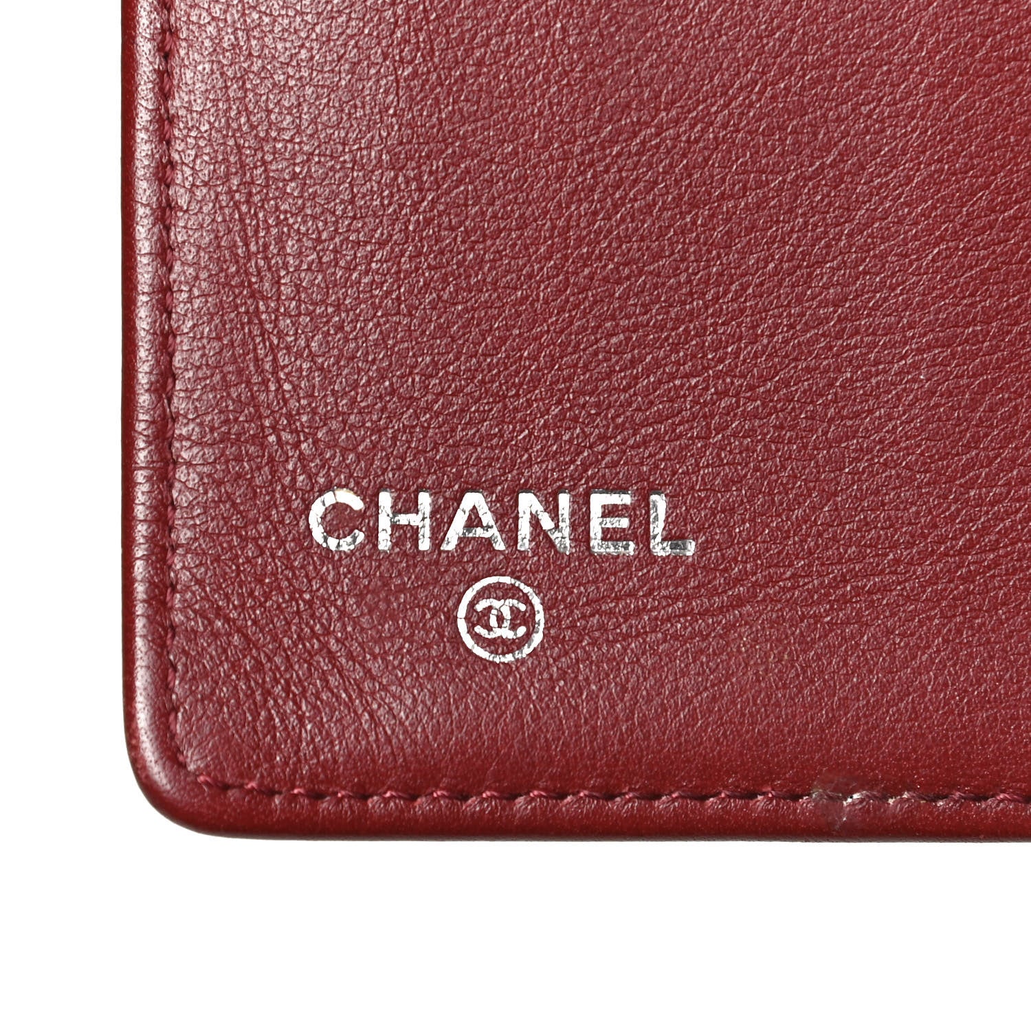 Chanel Caviar Timeless CC Yen Wallet Red 6 of 10