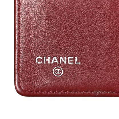 Chanel Caviar Timeless CC Yen Wallet Red 6 of 10