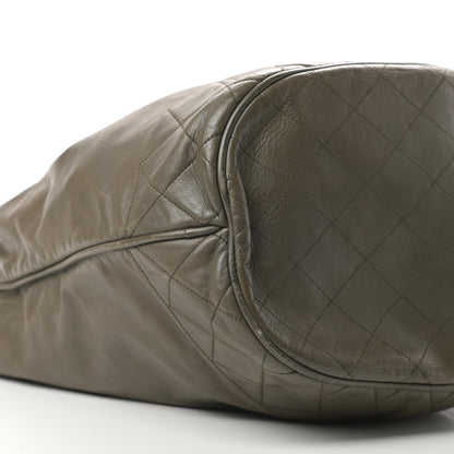 Chanel Lambskin CC Drawstring Bag Green 9 of 19