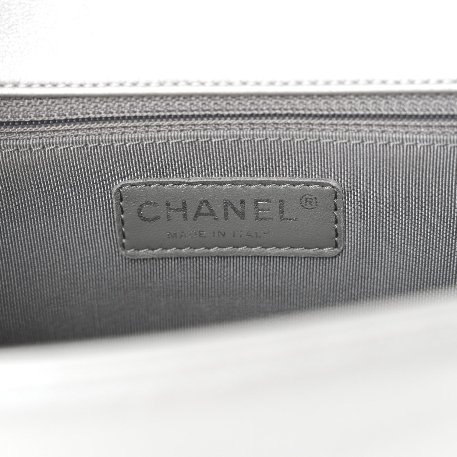 Chanel Metallic Calfskin Quilted New Medium Boy Flap Silver 6 of 14