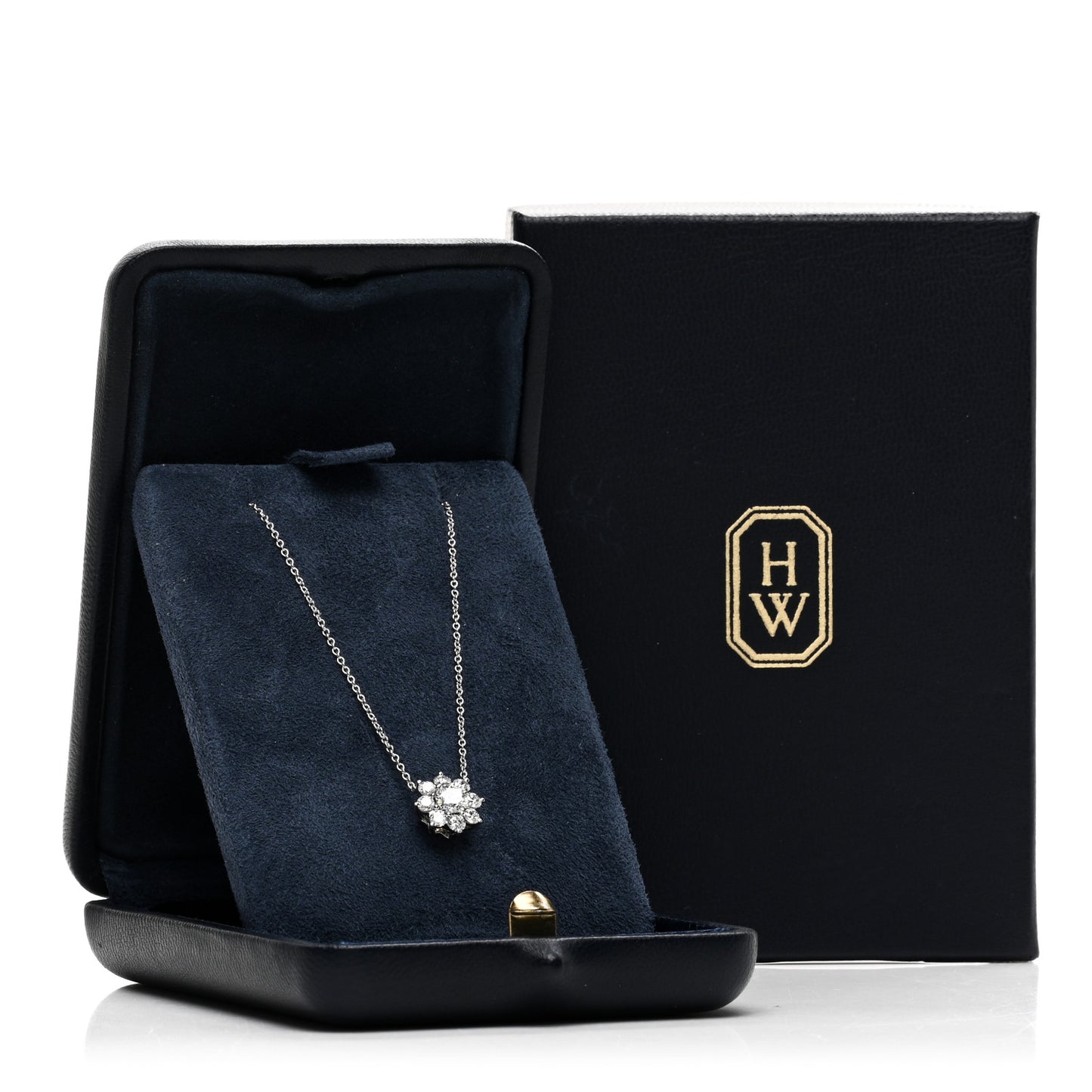 Platinum Diamond Petite Sunflower Pendant Necklace