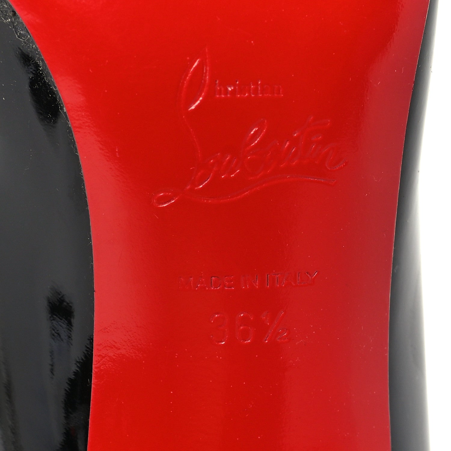 Christian Louboutin Patent Pigalle Follies 85 Pumps 36.5 Black 7 of 8