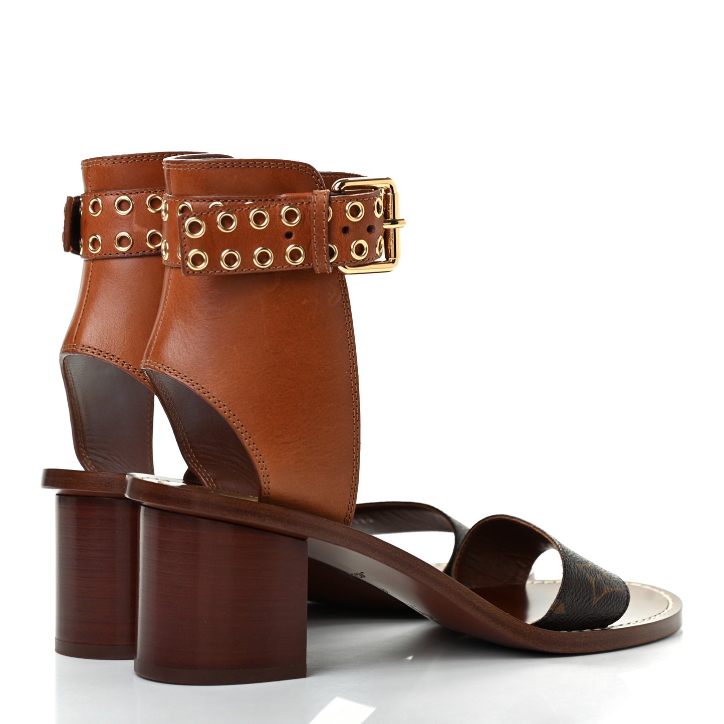 Calfskin Monogram Passenger Sandals 40 Cognac