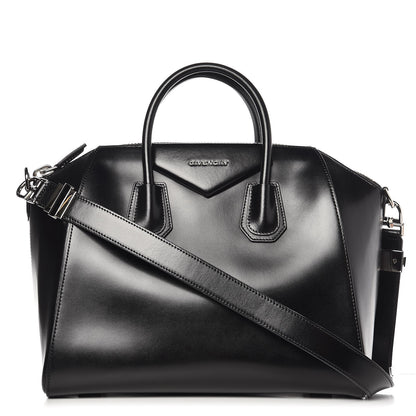 Givenchy Shiny Lord Calfskin Medium Antigona Black 1 of 11