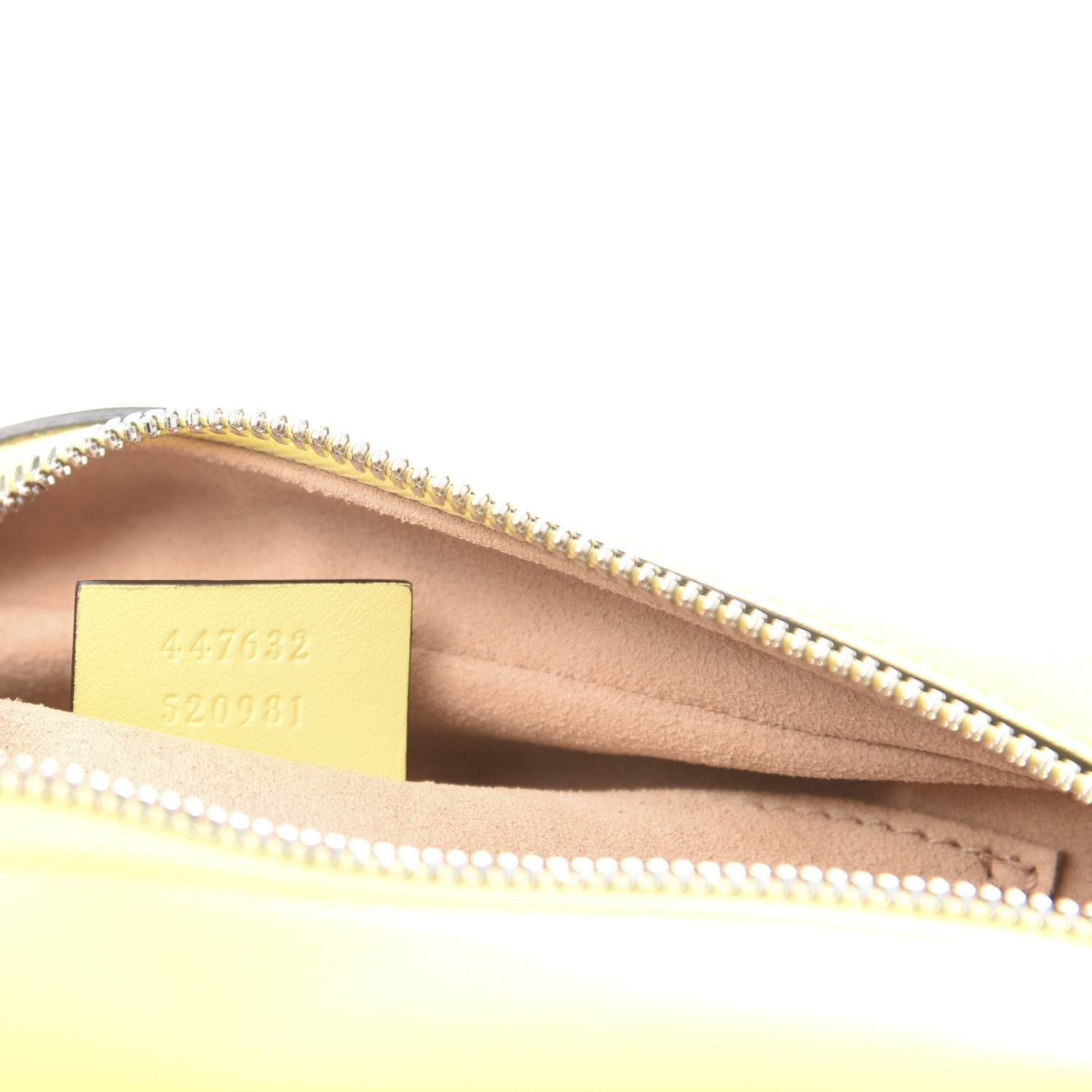 Gucci Calfskin Matelasse Small GG Marmont Chain Shoulder Bag Banana 9 of 13