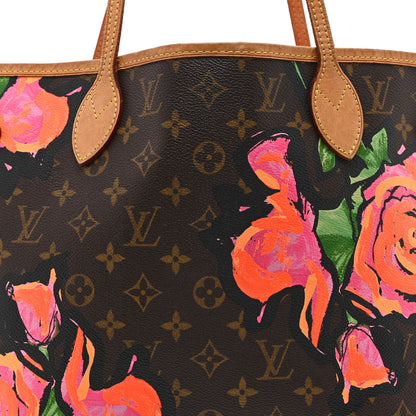 Louis Vuitton Monogram Roses Neverfull MM 8 of 10