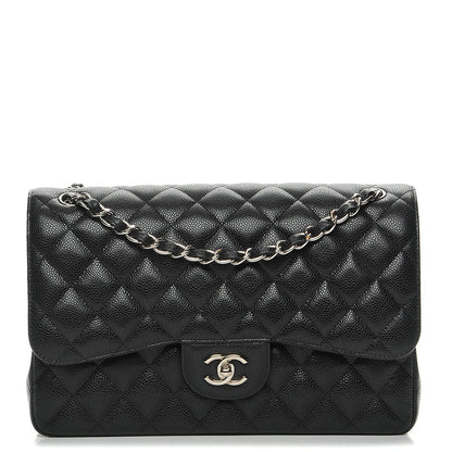 Chanel Caviar Quilted Jumbo Double Flap Black 1 of 8