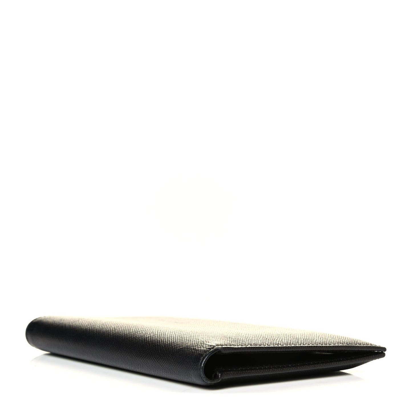 Saffiano Flap Passport Holder Black