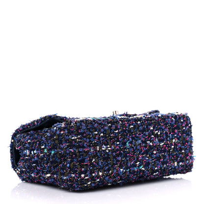 Chanel Tweed Quilted Mini Rectangular Flap Blue Purple Khaki Pink 5 of 11