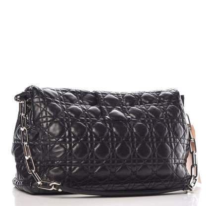 Christian Dior Lambskin Cannage Large New Lock Flap Black 3 of 7