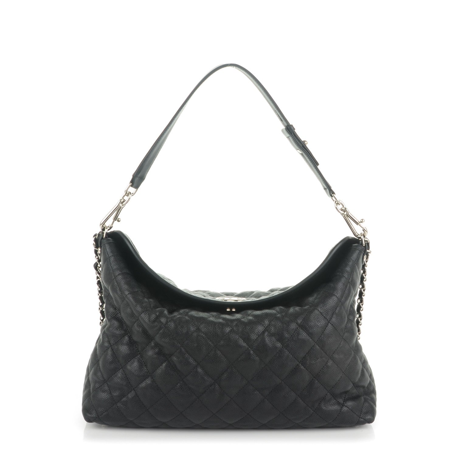 Chanel Caviar Quilted French Riviera Hobo Black 1 of 7
