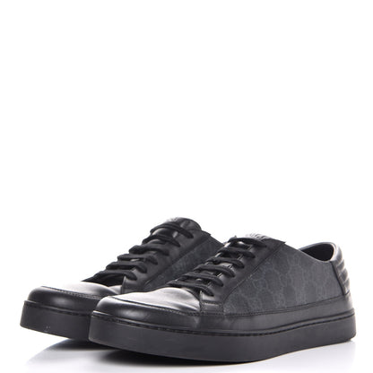 Gucci GG Supreme Monogram Mens Sneakers 9.5 Black 3 of 11