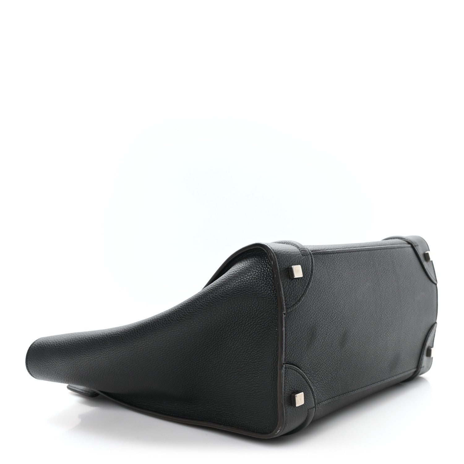 Celine Drummed Calfskin Mini Luggage Black 4 of 10