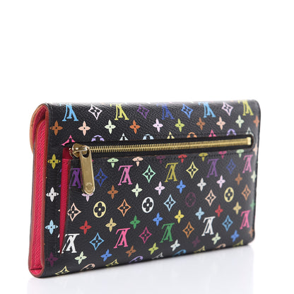 Louis Vuitton Monogram Multicolor Eugenie Wallet Black Grenade 3 of 12