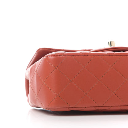Chanel Lambskin Quilted Mini Rectangular Flap Brown 8 of 9