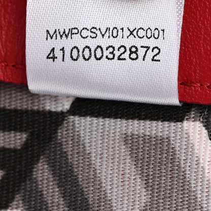 MCM Visetos Medium Liz Reversible Shopper Tote Candy Red 11 of 20