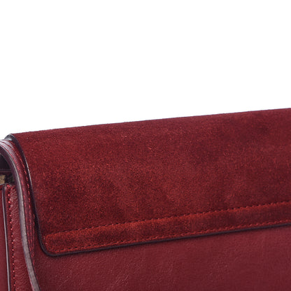 Chloe Suede Calfskin Small Faye Shoulder Bag Plum Purple 15 of 17