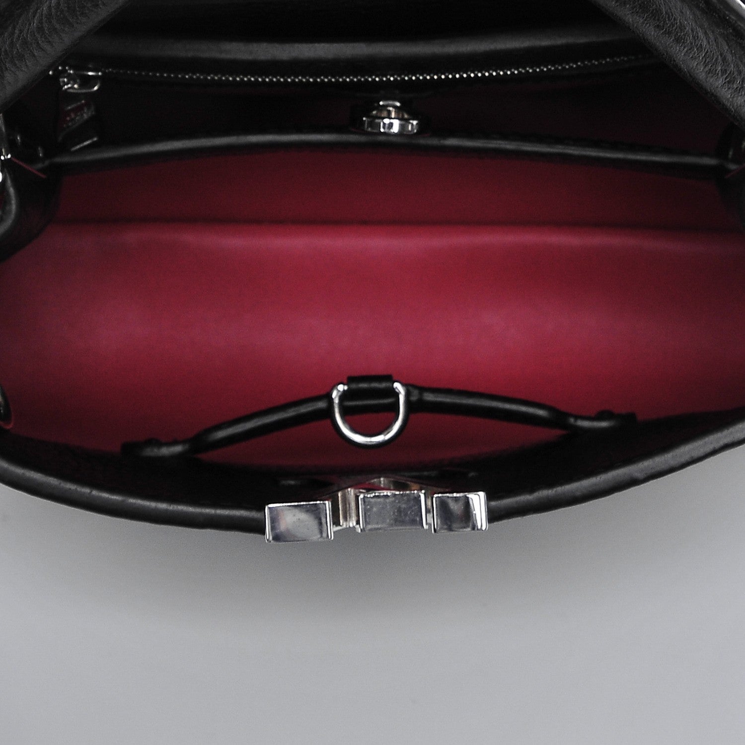 Louis Vuitton Taurillon Capucines BB Black 5 of 6