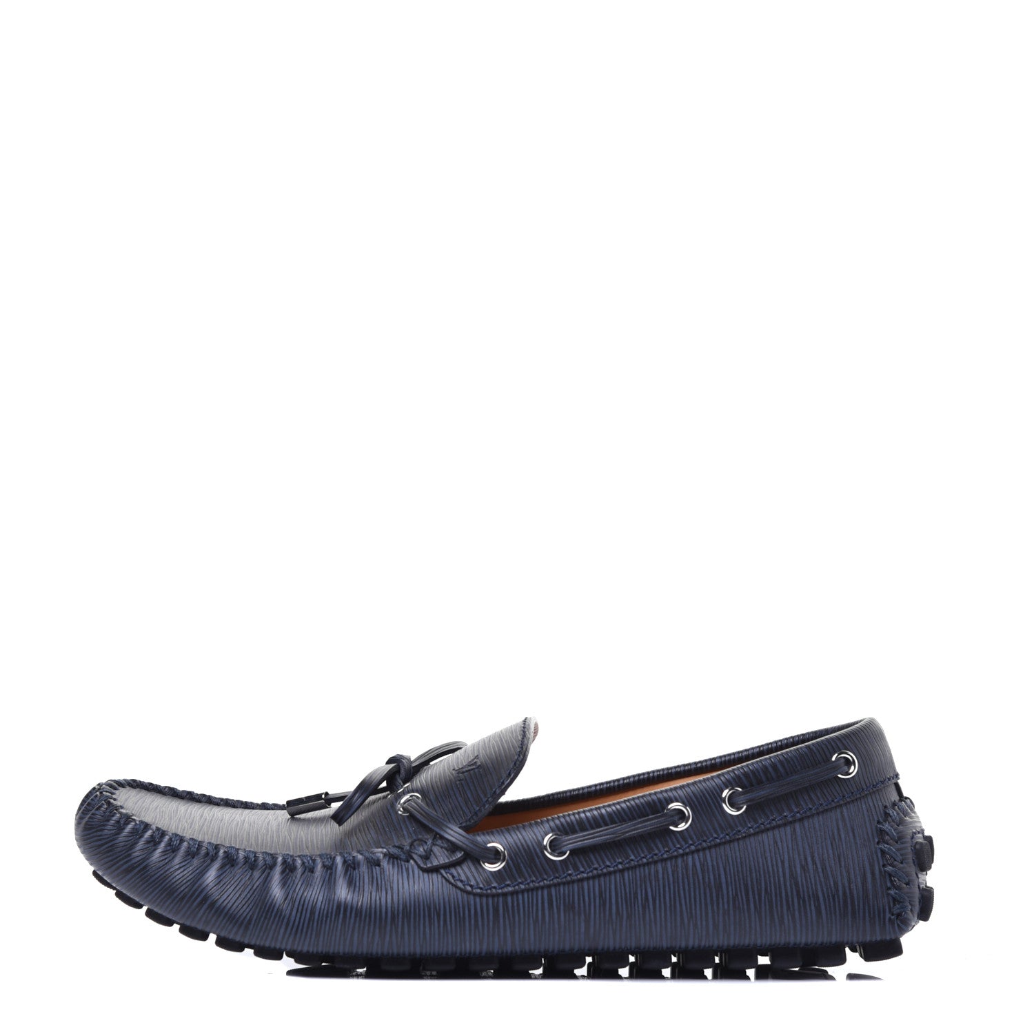 Louis Vuitton Epi Arizona Car Shoe Moccasin Loafers 9 Blue 1 of 9