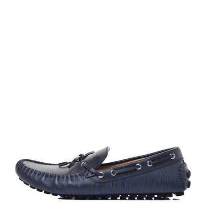Louis Vuitton Epi Arizona Car Shoe Moccasin Loafers 9 Blue 1 of 9