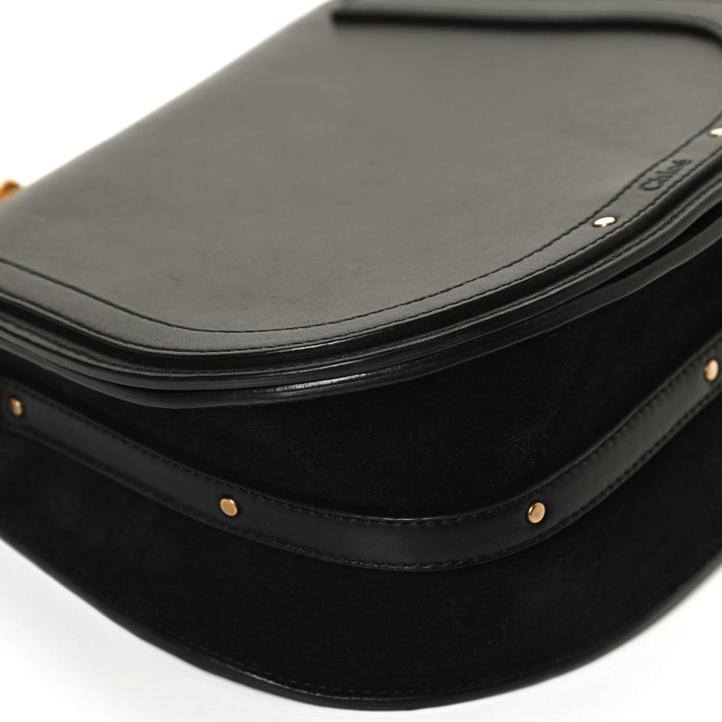 Calfskin Small Nile Bracelet Bag Black