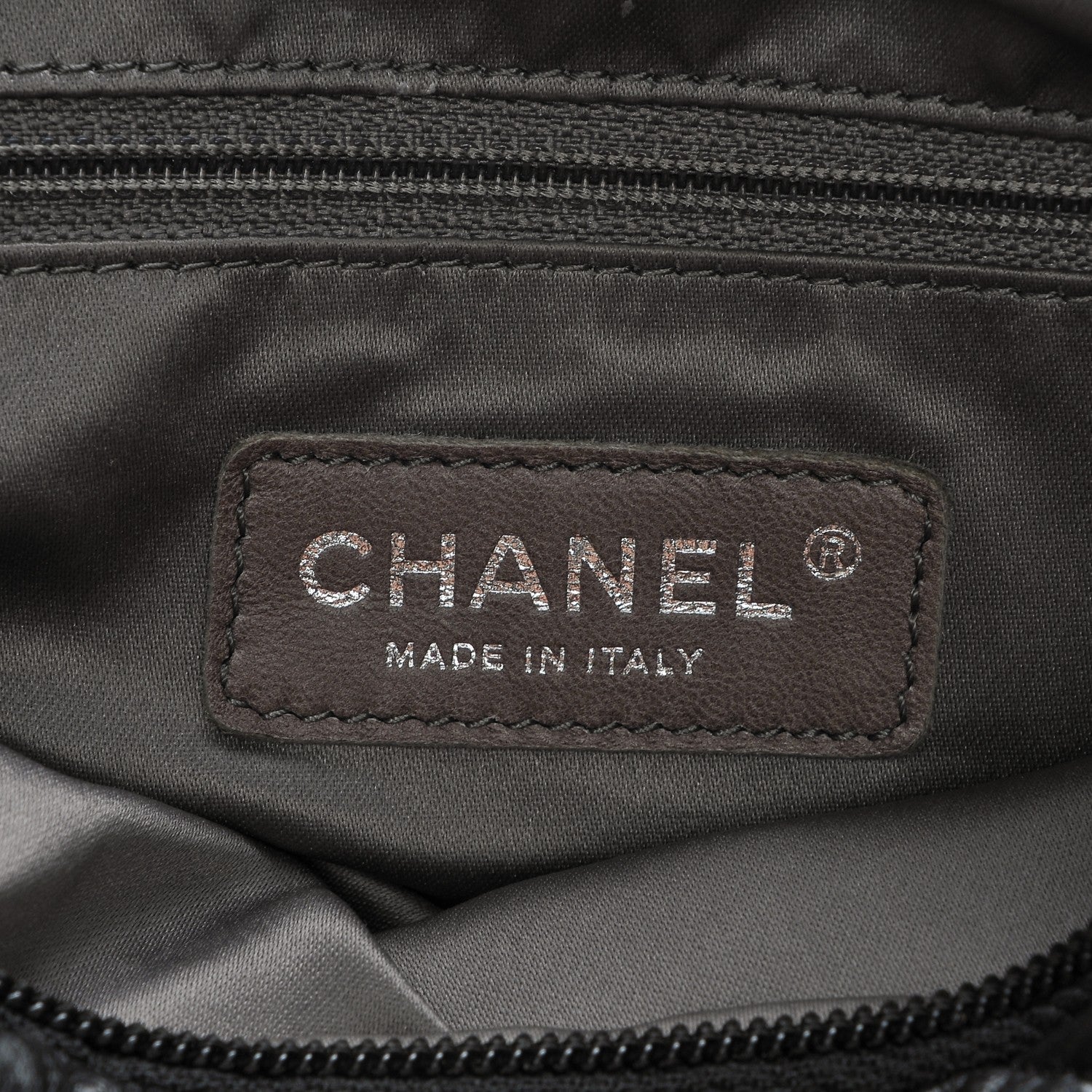Chanel Lambskin Quilted Hidden Chain Bowler Black 6 of 7