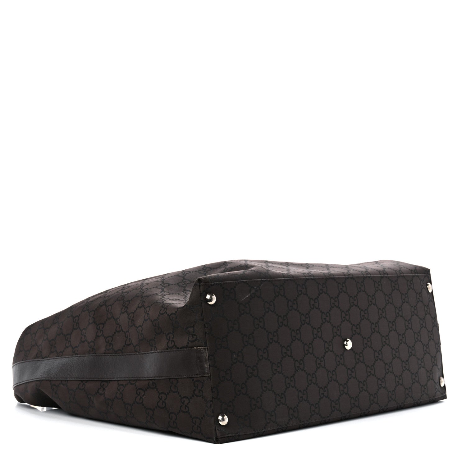 Gucci Nylon Monogram Extra Large Hobo Dark Brown 4 of 16