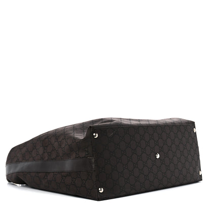 Gucci Nylon Monogram Extra Large Hobo Dark Brown 4 of 16