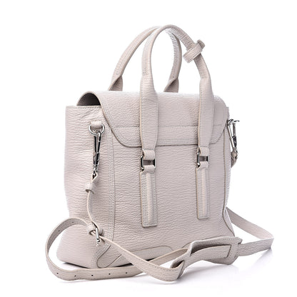 3.1 Phillip Lim 3.1 Textured Calfskin Medium Pashli Satchel Feather 3 of 9