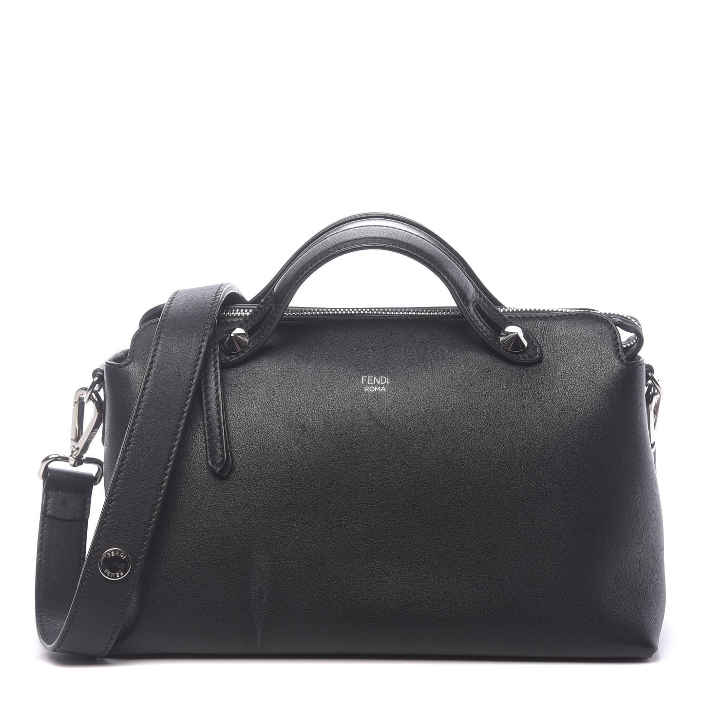Vitello Dolce Marmol Medium By The Way Boston Bag Black