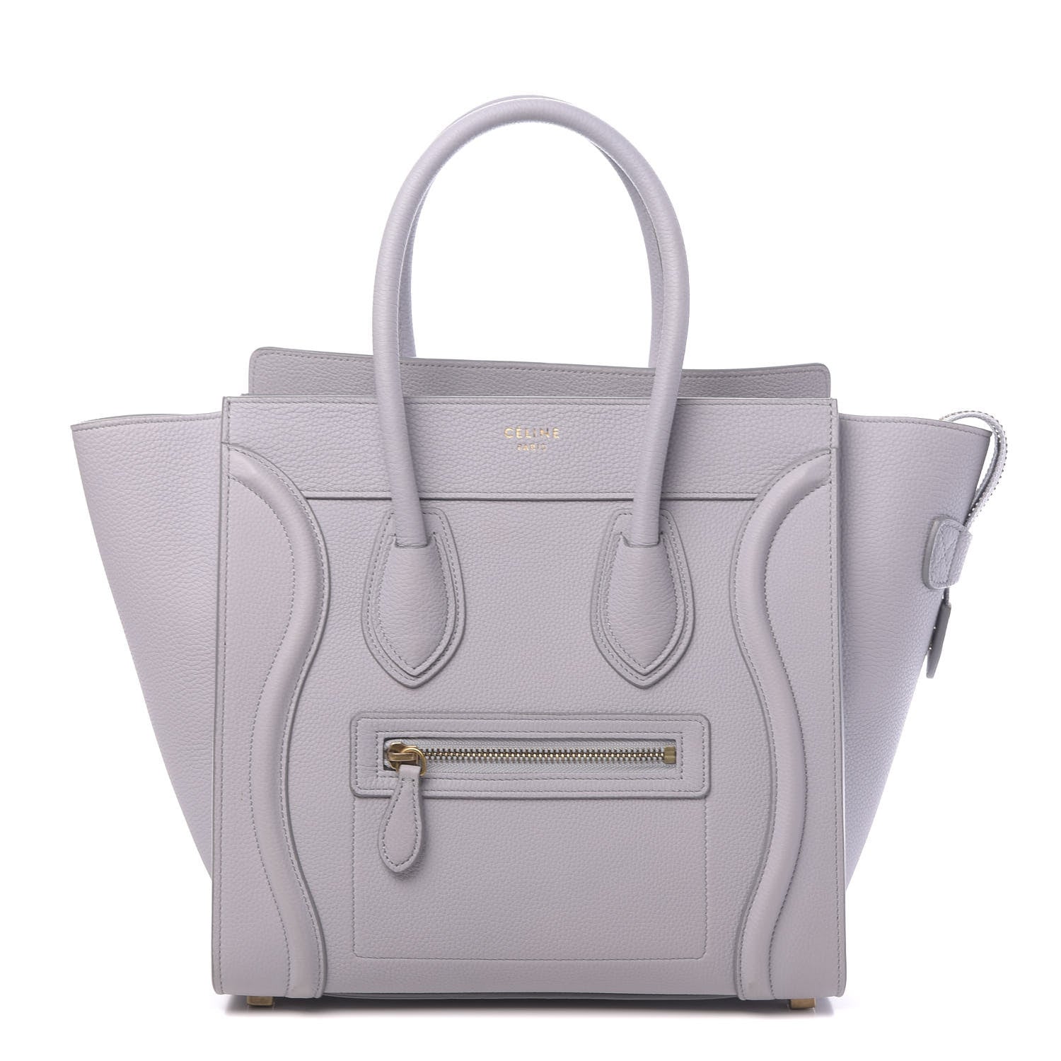 Celine Drummed Calfskin Micro Luggage Magnolia 1 of 12