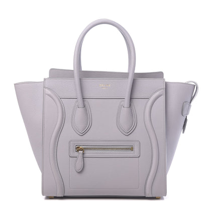 Celine Drummed Calfskin Micro Luggage Magnolia 1 of 12