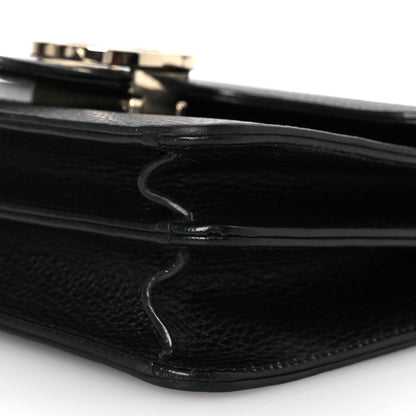 Gucci Dollar Calfskin Small Interlocking G Shoulder Bag Black 11 of 14
