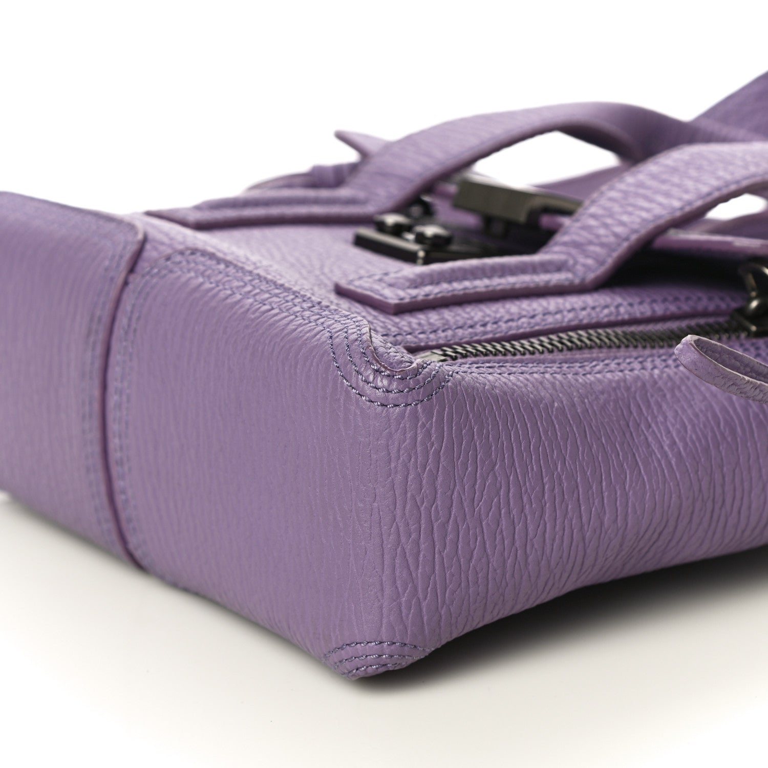 3.1 Phillip Lim Textured Calfskin Mini Pashli Satchel Violet 9 of 10