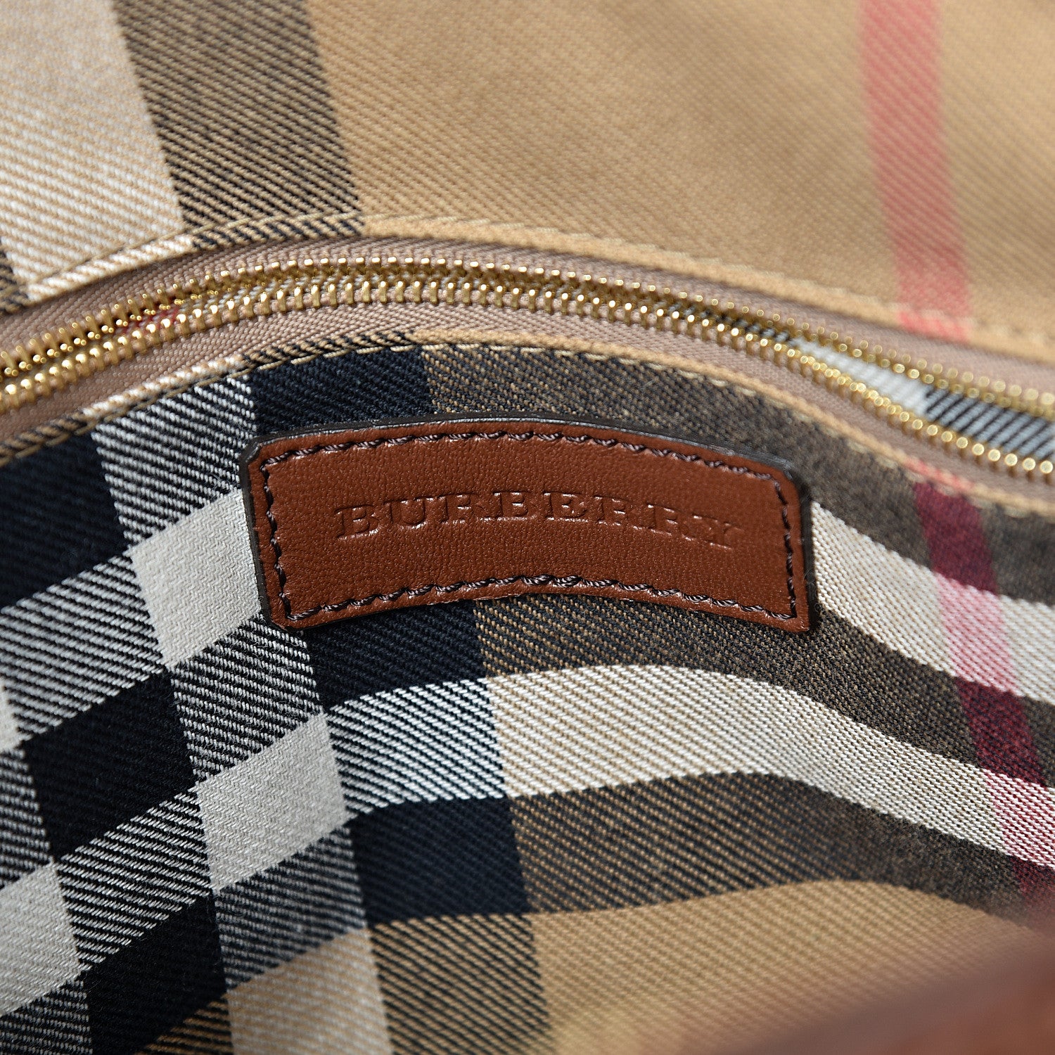 Burberry Bridle Calfskin Broguing Small Orchard Bowling Bag Dark Tan 5 of 13
