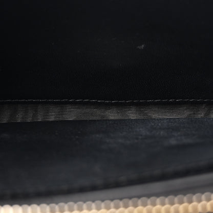 Saint Laurent Glossy Calfskin Monogram Chain Wallet Black 5 of 13