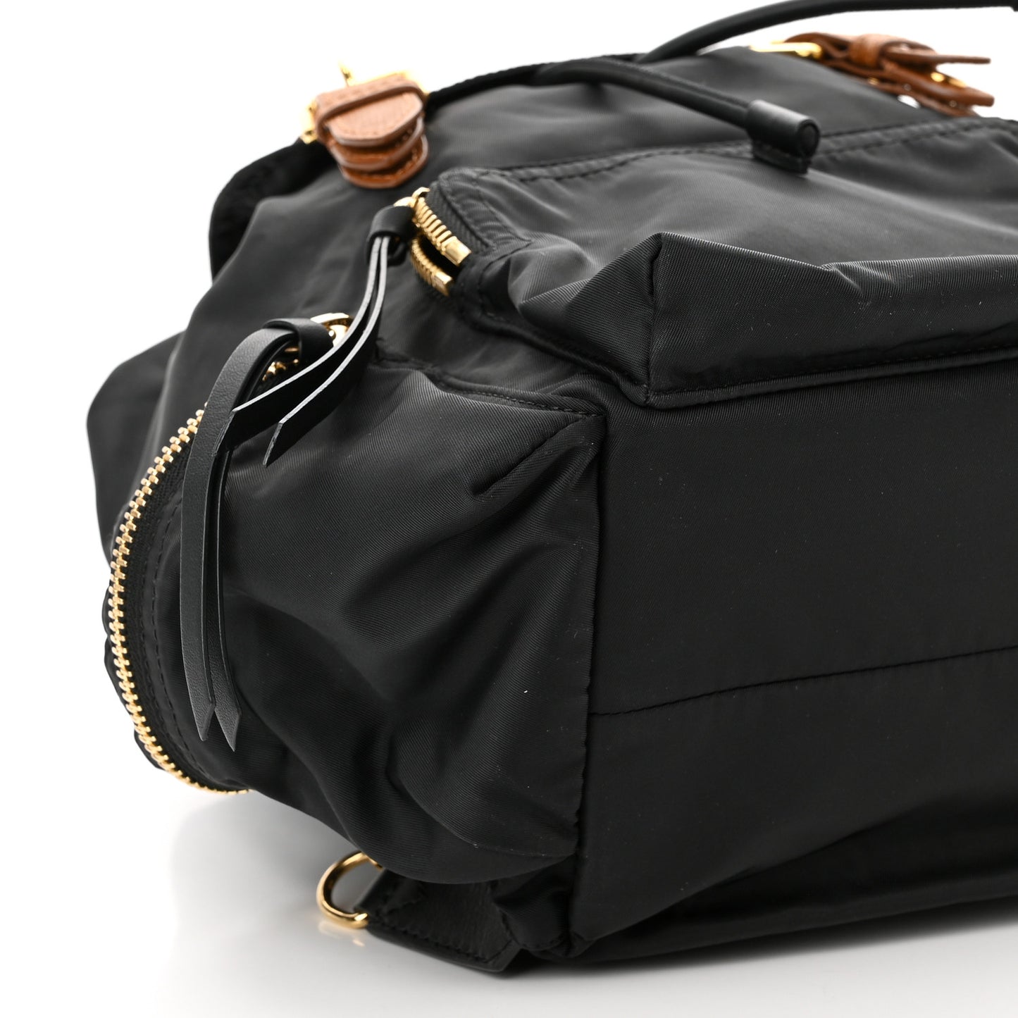 Nylon Medium Rucksack Backpack Black