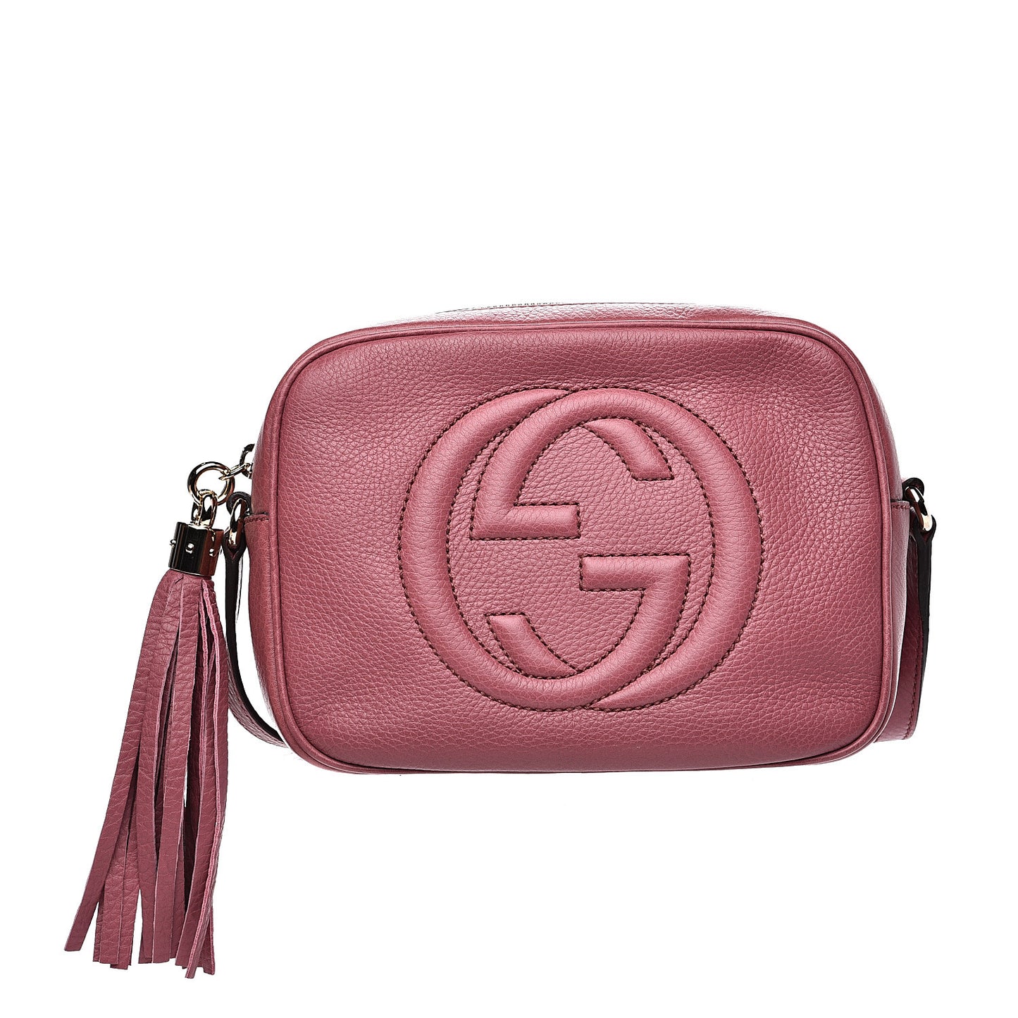 Pebbled Calfskin Small Soho Disco Bag Peonia Flower
