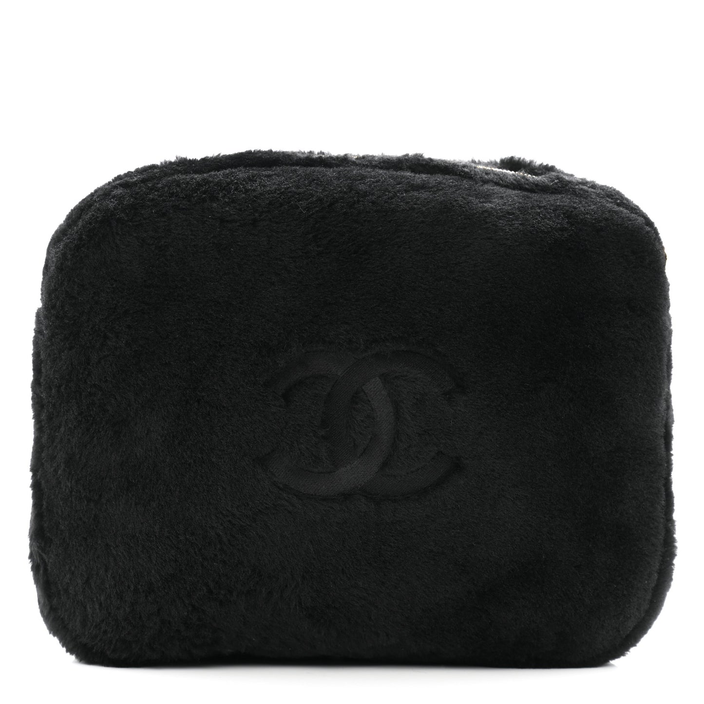 Fur CC Flat Mules 41 Black