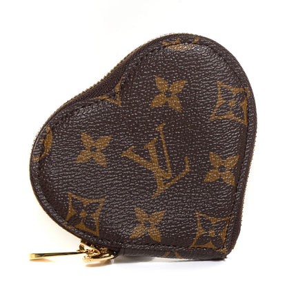Louis Vuitton Monogram Leopard Coeur Heart Coin Purse Blanc Corail 1 of 8