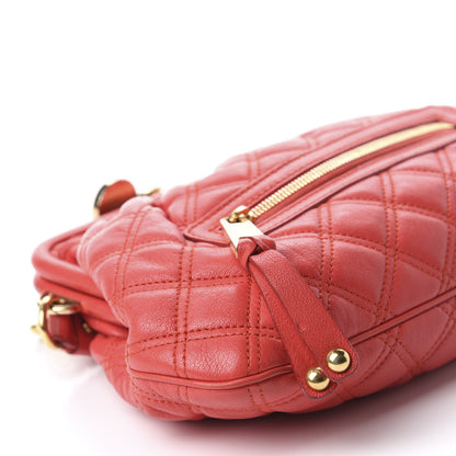 Marc Jacobs Calfskin Quilted Little Stam Red 6 of 10