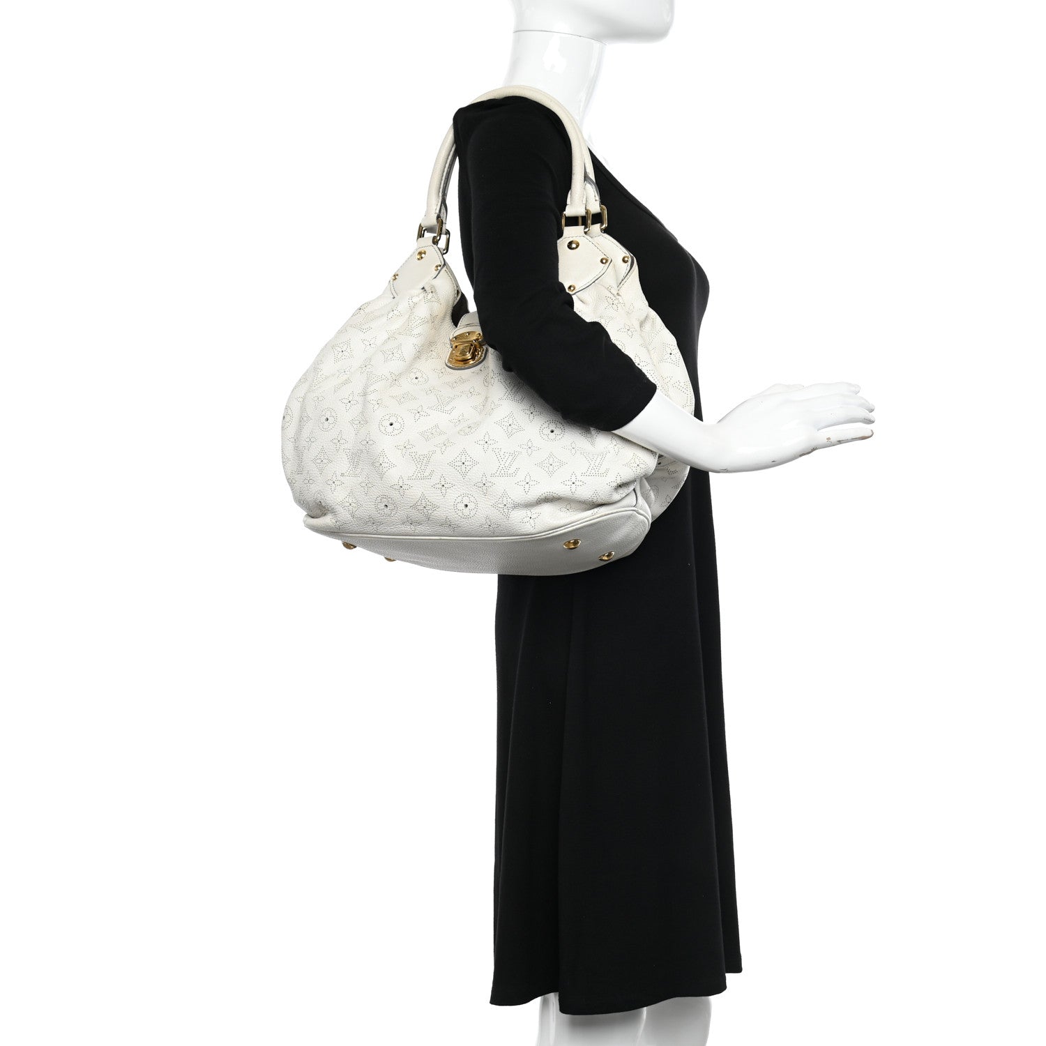 Louis Vuitton Mahina L Ivory 2 of 16