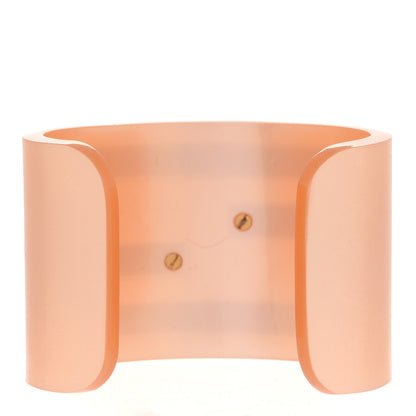 Fendi Resin FF Logo Cuff Bracelet Pink 3 of 5