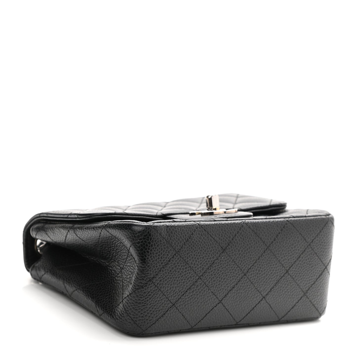 Caviar Quilted Mini Square Flap Black