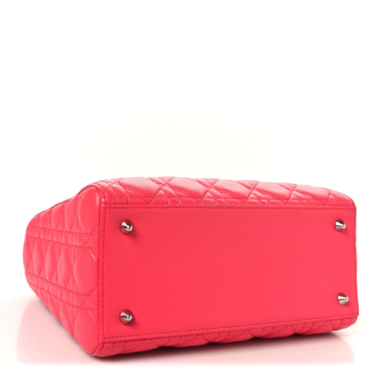 Christian Dior Lambskin Cannage Medium Lady Dior Pink 4 of 14