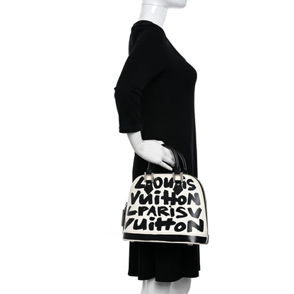 Louis Vuitton Graffiti Alma MM Black 2 of 10