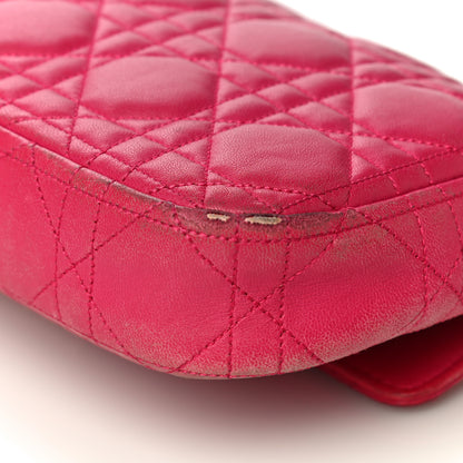 Christian Dior Lambskin Cannage Miss Dior Promenade Pouch Fuchsia 11 of 30