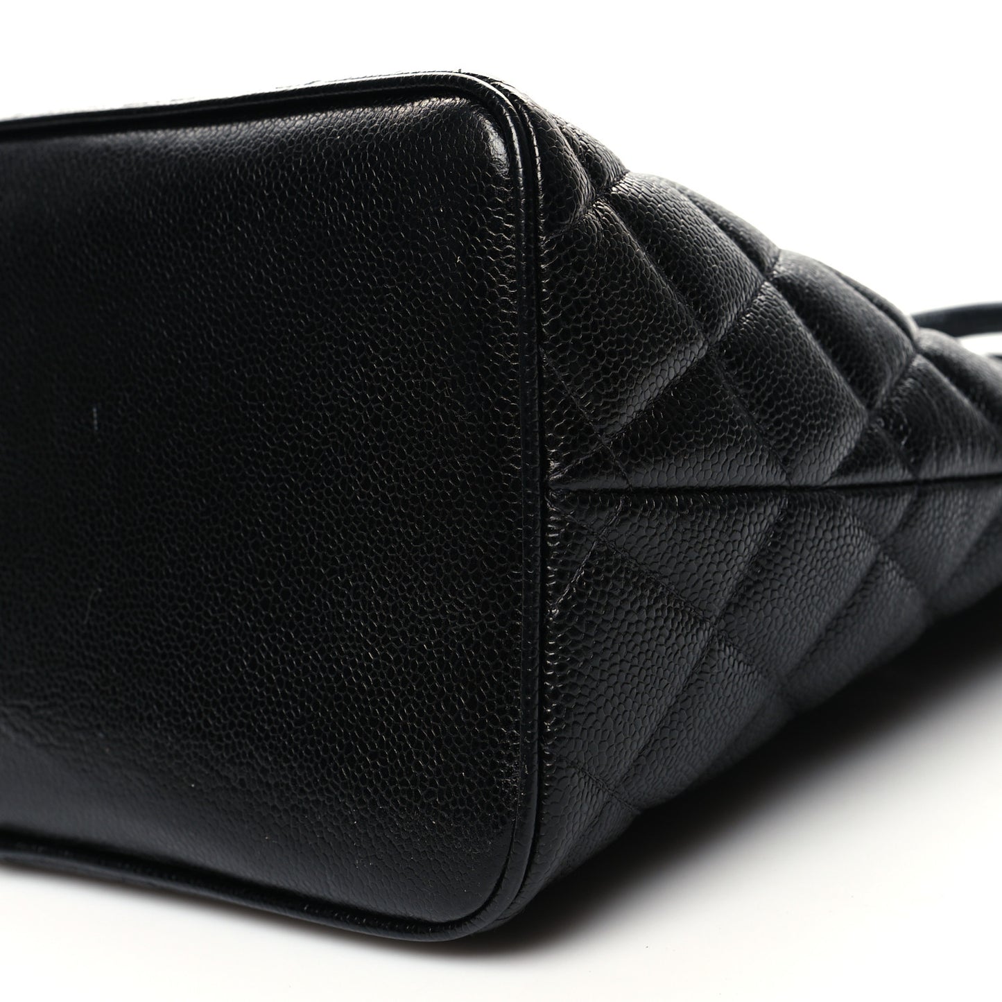 Caviar Quilted Medallion Tote Black