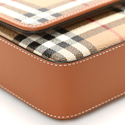 Burberry E-Canvas Vintage Check Hampshire Crossbody Archive Beige 7 of 8